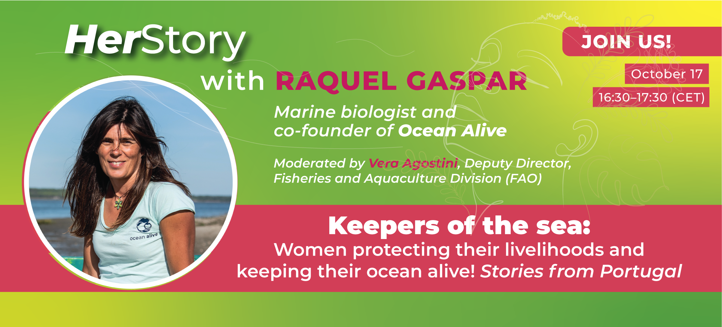 A conversation with Raquel Gaspar, co-founder of Ocean Alive: Developing women’s leadership in ocean conservation'